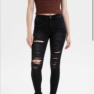 American Eagle High-Waisted Black Jeans
